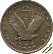 Standing Liberty Quarter Reverse